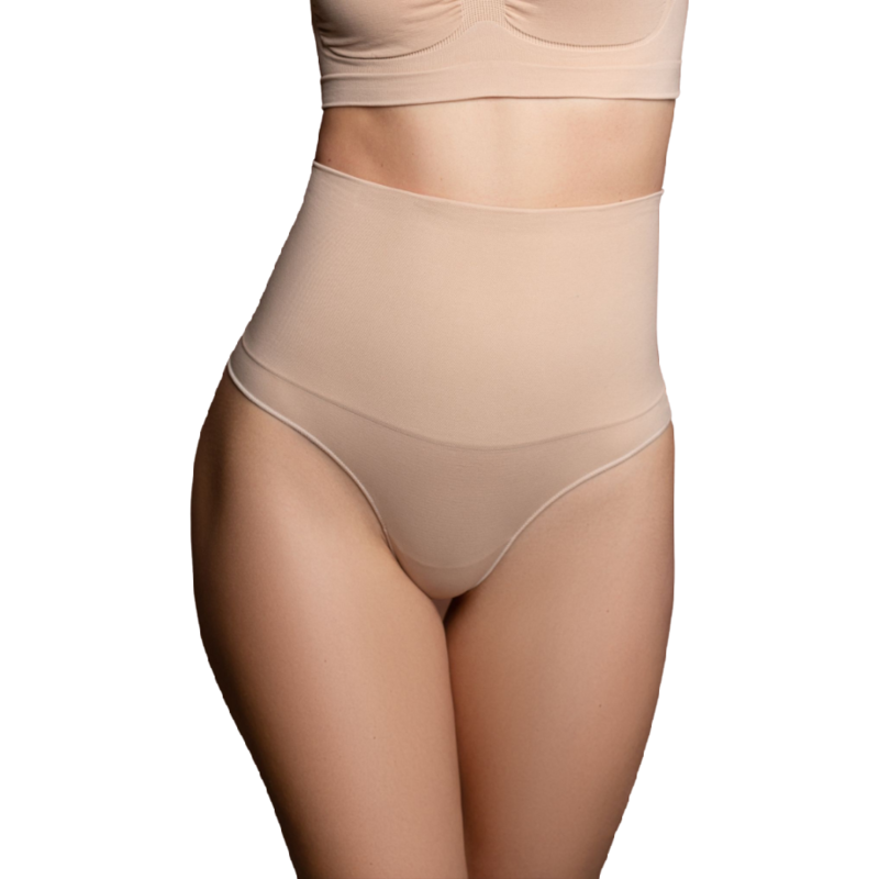 BYE-BRA - FAJA SIN COSTURAS ESTILO TANGA BEIGE TALLA M - immagine 2