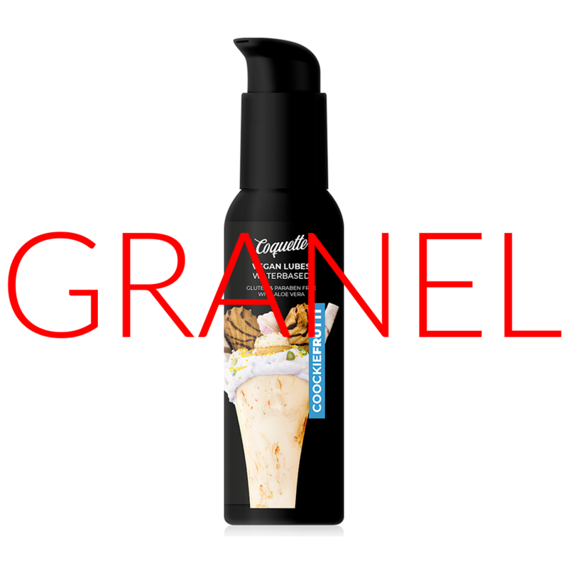 COQUETTE GRANEL LUBRICANTE COOKIEFRUTTI 100ML (BOTE + DISPENSADOR + ETIQUETA)