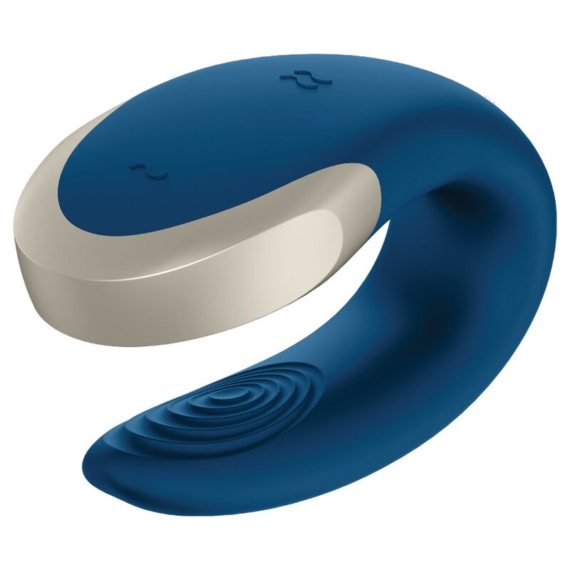 SATISFYER - VIBRATORE DOUBLE LOVE PARTNER DI LUSSO BLU - immagine 2