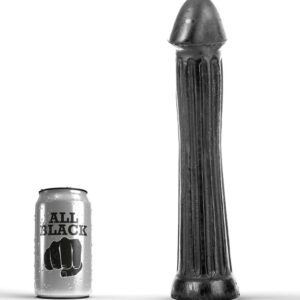 ALL BLACK - DILDO CON PLUG 31 CM