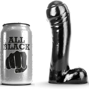 ALL BLACK - DILDO NERO 15 CM