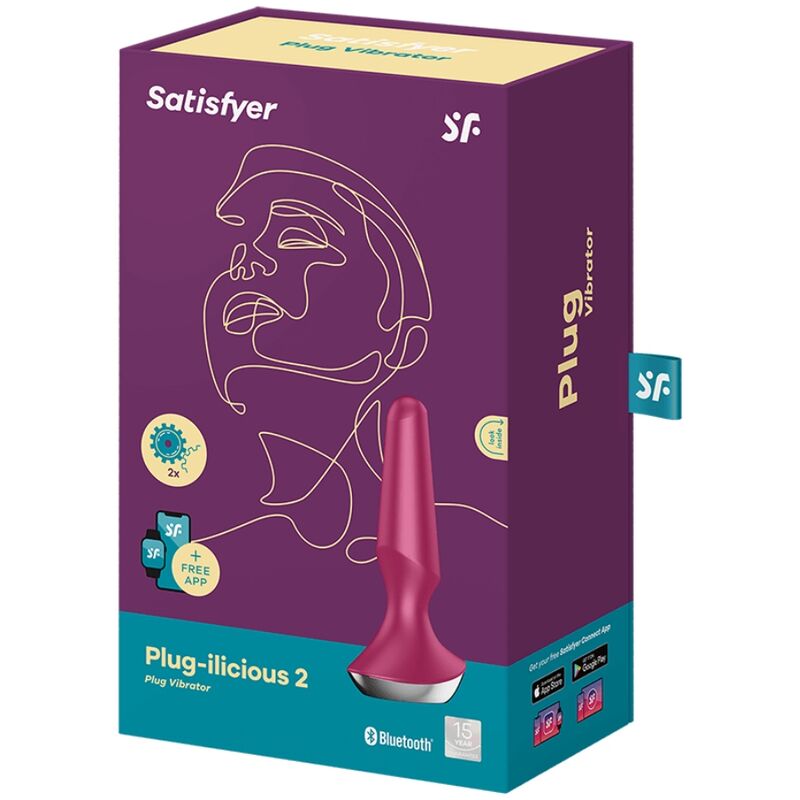 SATISFYER - PLUG ILICIOUS 2 PLUG VIBRATORE BERRY - immagine 5