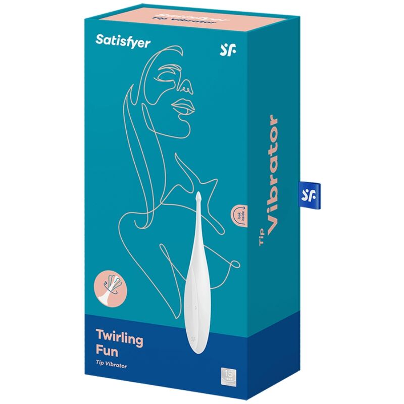 SATISFYER - VIBRATORE CON PUNTA TWIRLING FUN BIANCO - immagine 4