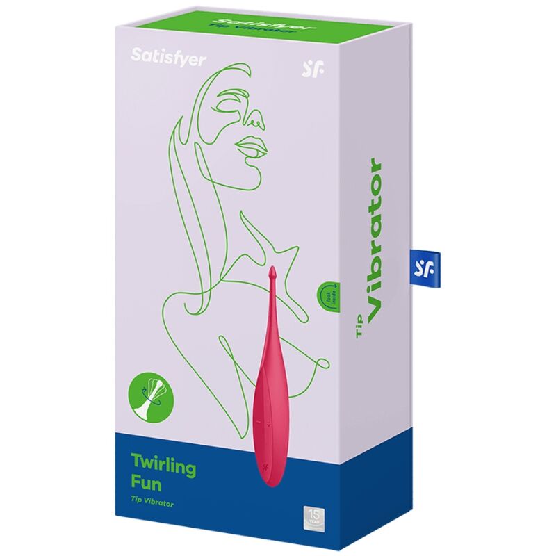 SATISFYER - VIBRATORE CON PUNTA TWIRLING FUN ROSSO - immagine 4
