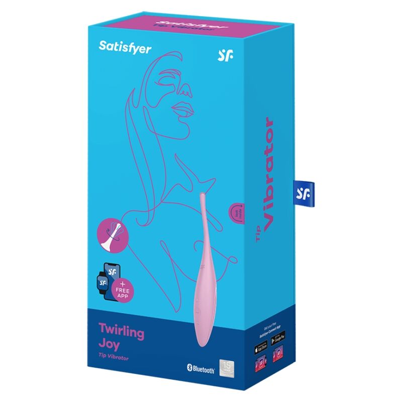 SATISFYER - VIBRATORE TWIRLING JOY CLIT TIP ROSA - immagine 4