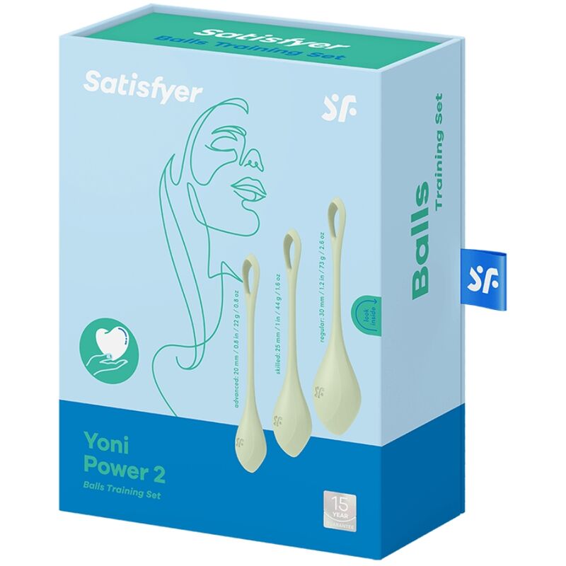 SATISFYER - SET DA ALLENAMENTO YONI POWER 2 VERDE - immagine 3