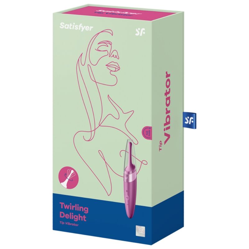 SATISFYER - VIBRATORE CON PUNTA CLIT TWIRLING DELIGHT VIOLA - immagine 3
