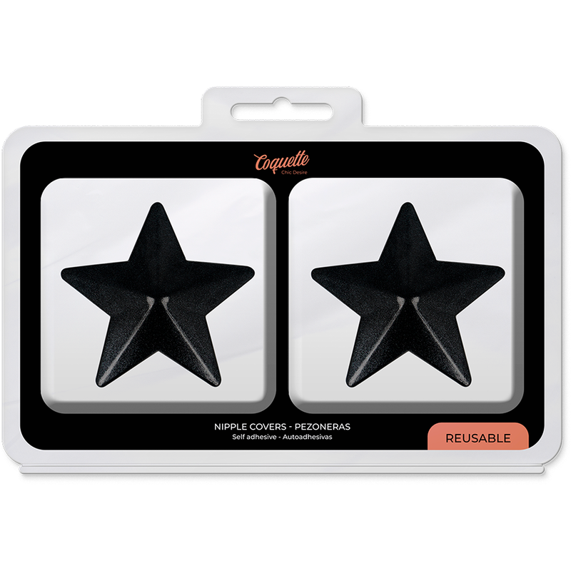 COQUETTE CHIC DESIRE - COPRI CAPEZZOLI BLACK STARS - immagine 5