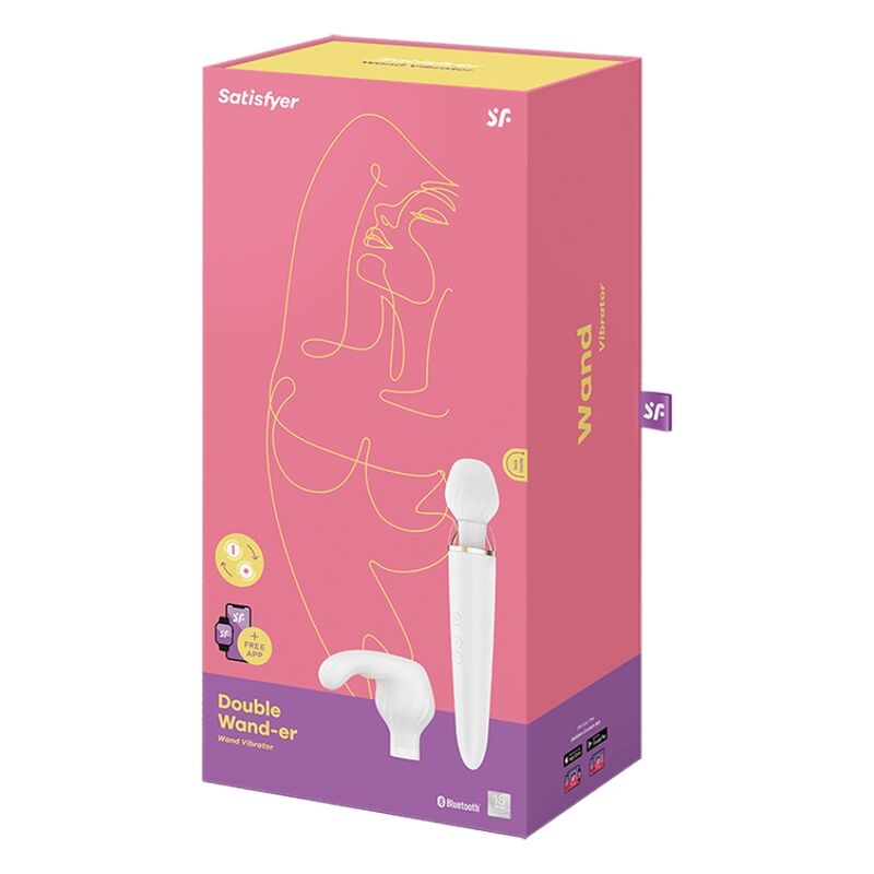 SATISFYER - APP DOUBLE WANDER BIANCO - immagine 5