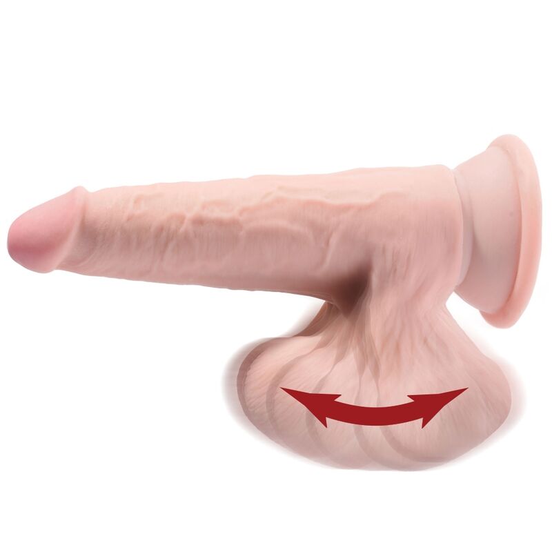 KING COCK - PLUS 3D DILDO SFERE OSCILLANTI 20.3 CM - immagine 4