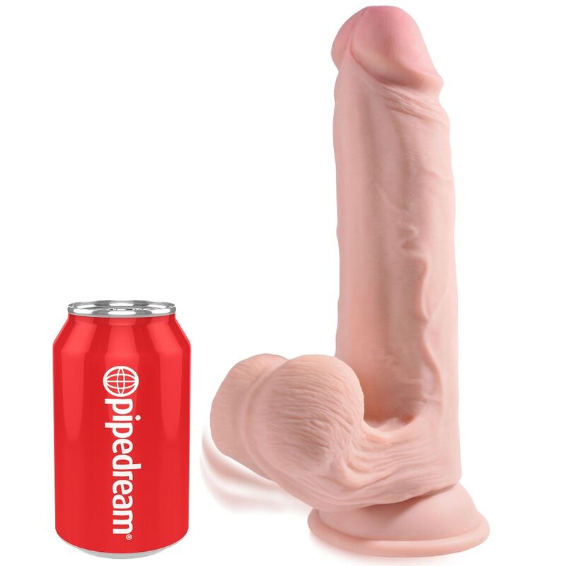 KING COCK - PLUS 3D DILDO SFERE OSCILLANTI 20.3 CM - immagine 2