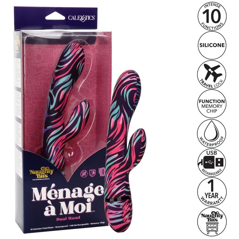 CALEXOTICS - MENAGE UN VIBRATORE MOI DUAL WAND - immagine 3