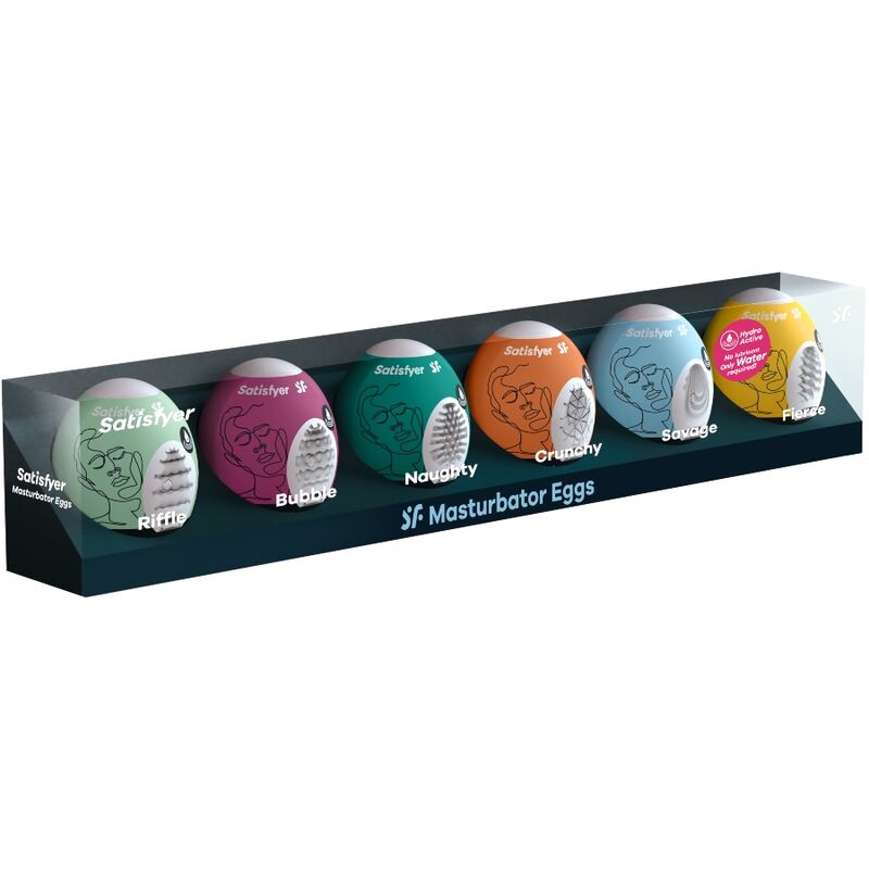 SATISFYER - UOVA MASTURBATORI SET DA 6 UNIT - immagine 2