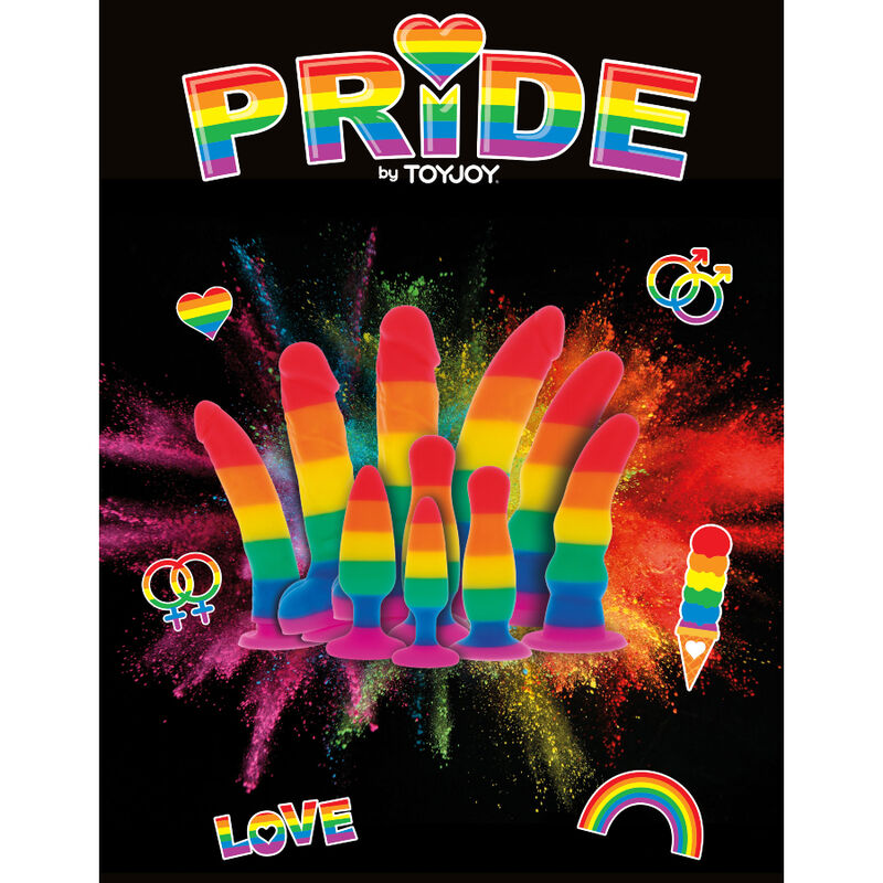 PRIDE - DILDO BANDIERA LGBT 19 CM - immagine 3