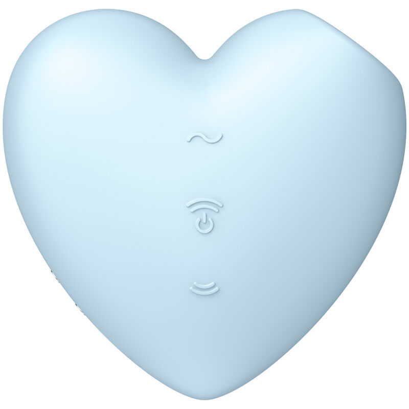 SATISFYER - CUTIE HEART ESTIMULADOR Y VIBRADOR AZUL - immagine 2