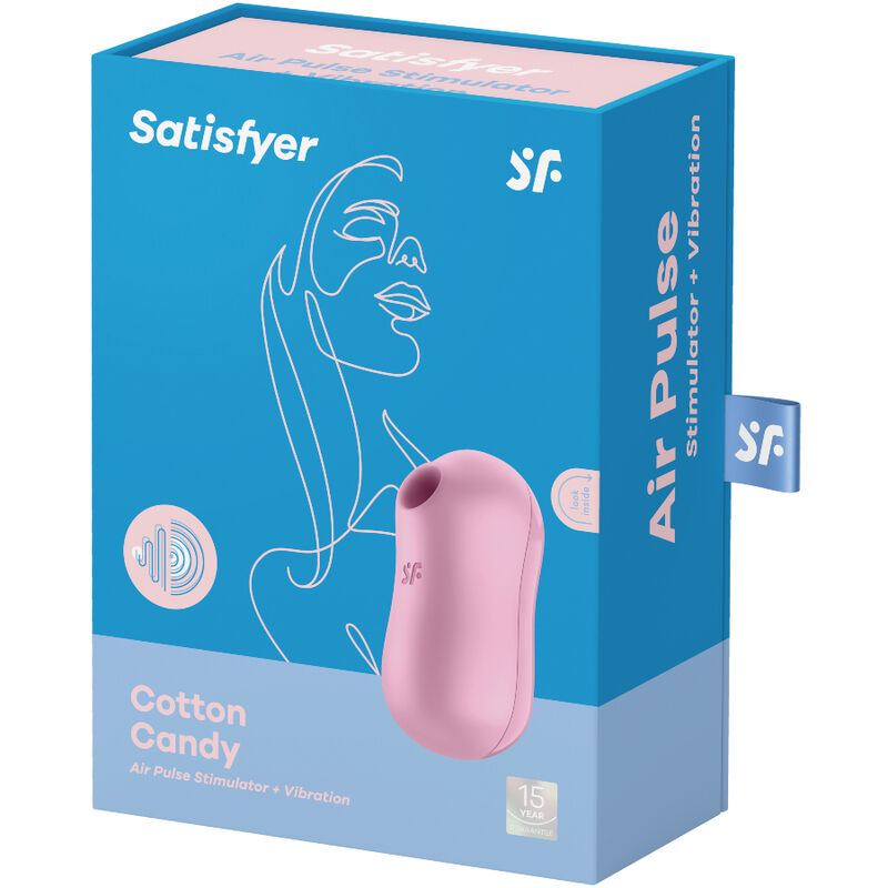 SATISFYER - COTTON CANDY ESTIMULADOR Y VIBRADOR LILA - immagine 3