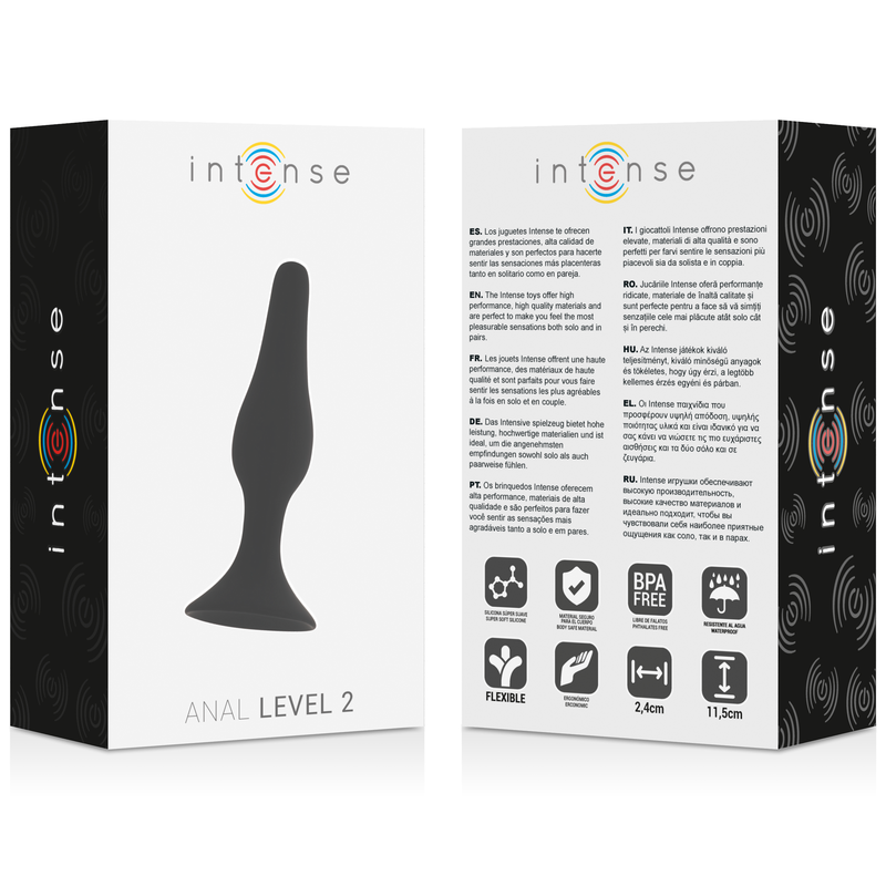 INTENSE - LIVELLO ANALE 2 11,5 CM NERO - immagine 3