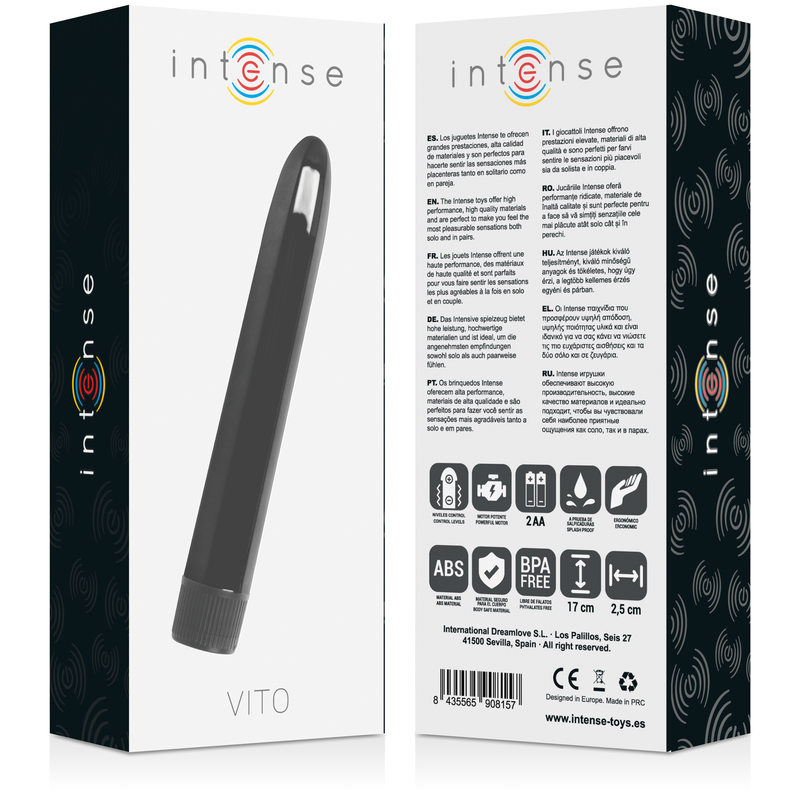 INTENSE - VIBRATORE VITO NERO - immagine 4