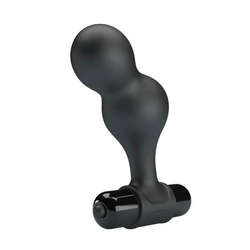 MR PLAY - PLUG ANALE VIBRATORE IN SILICONE NERO - immagine 4