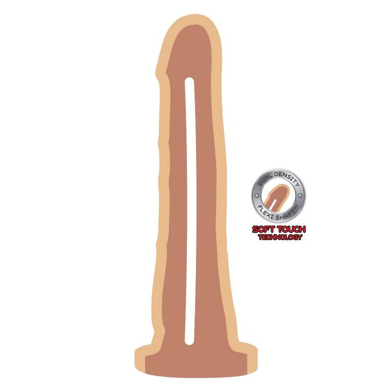 GET REAL - DONG A DOPPIA DENSIT 19 CM PELLE - immagine 2