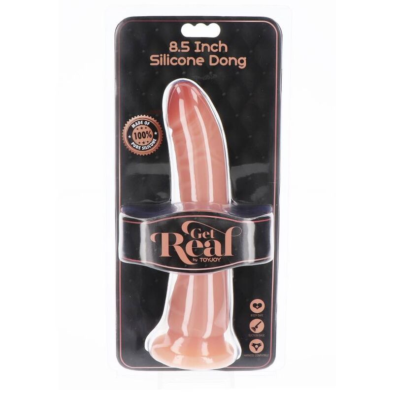 GET REAL - DONG IN SILICONE 21 CM PELLE - immagine 3