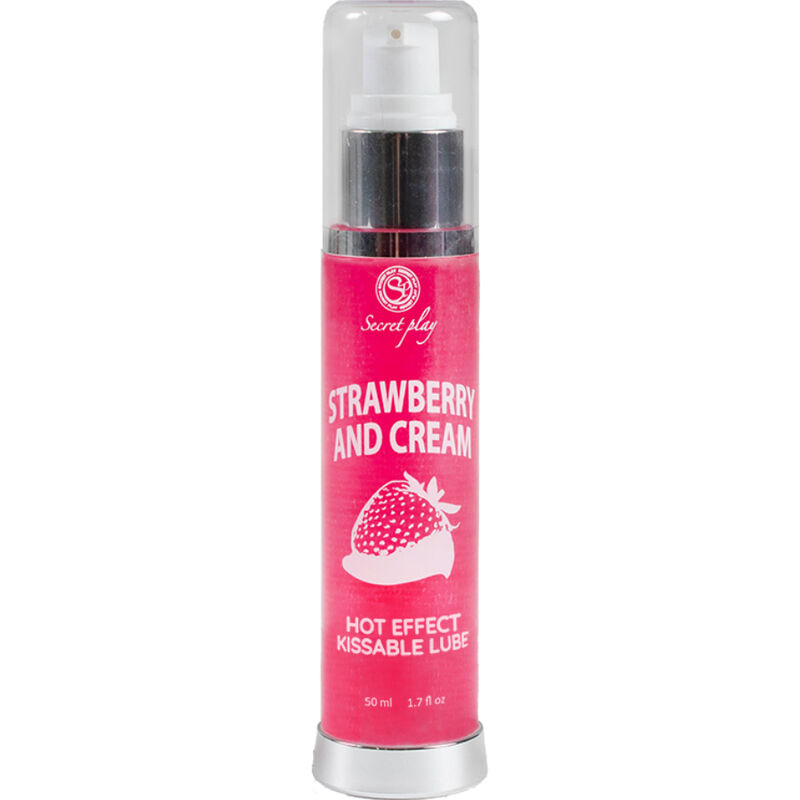 SECRETPLAY - LUBRIFICANTE 2-1 EFFETTO CALORE FRAGOLA E CREMA 50 ML - immagine 2