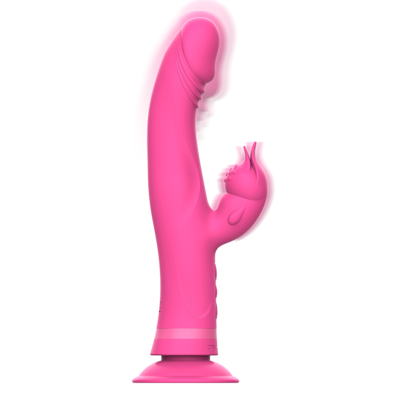 INTENSE - VIBRATORE JULIO RABBIT IN SILICONE ROSA - immagine 2