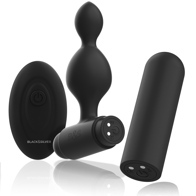 BLACKSILVER - TELECOMANDO TELECOMANDO CON PLUG ANALE IN SILICONE PICCOLO TUCKER - immagine 4