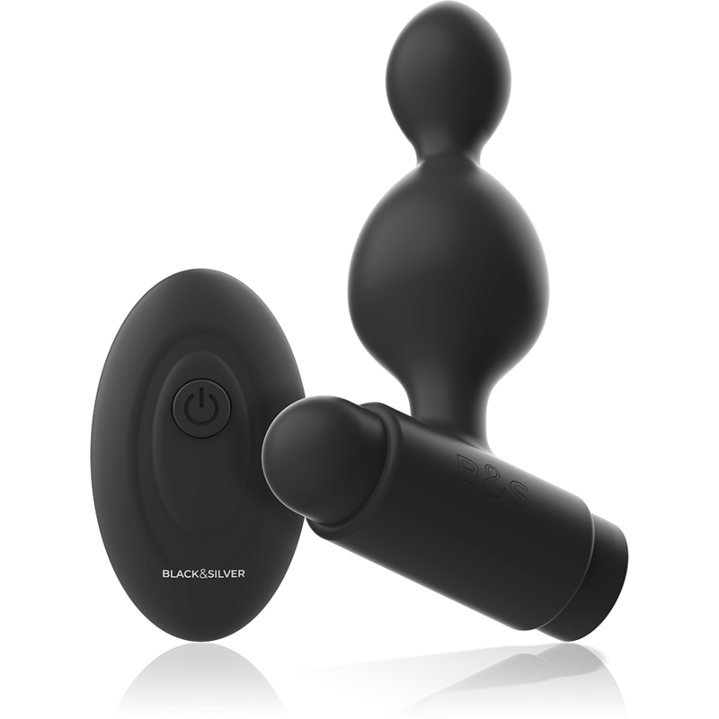 BLACKSILVER - TELECOMANDO TELECOMANDO CON PLUG ANALE IN SILICONE PICCOLO TUCKER - immagine 2