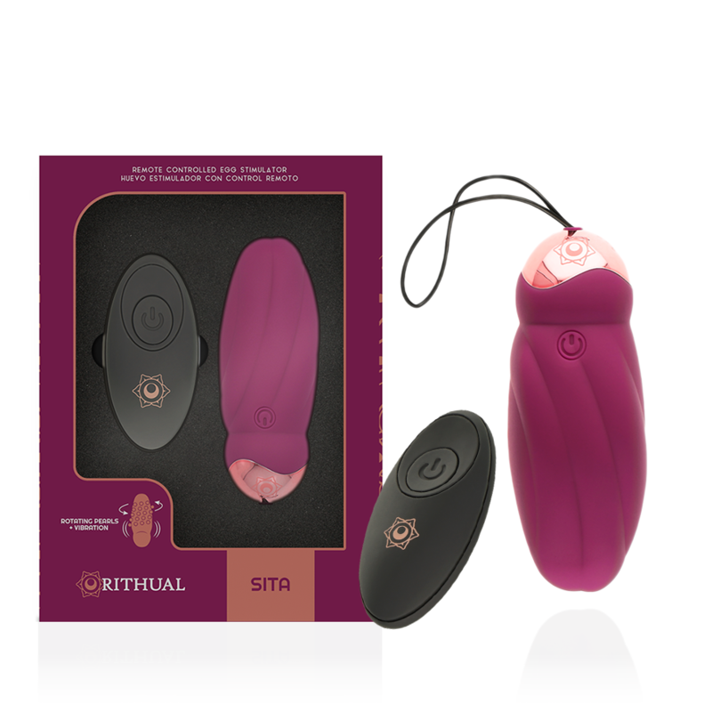 RITHUAL - SITA EGG TELECOMANDO ROTAZIONE PERLINE + VIBRAZIONE - immagine 2
