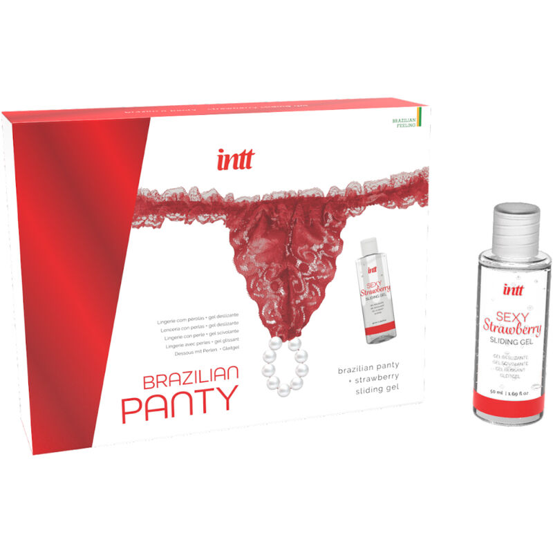INTT RELEASES - BRASILIANA ROSSA CON PERLE E GEL LUBRIFICANTE 50 ML - immagine 2
