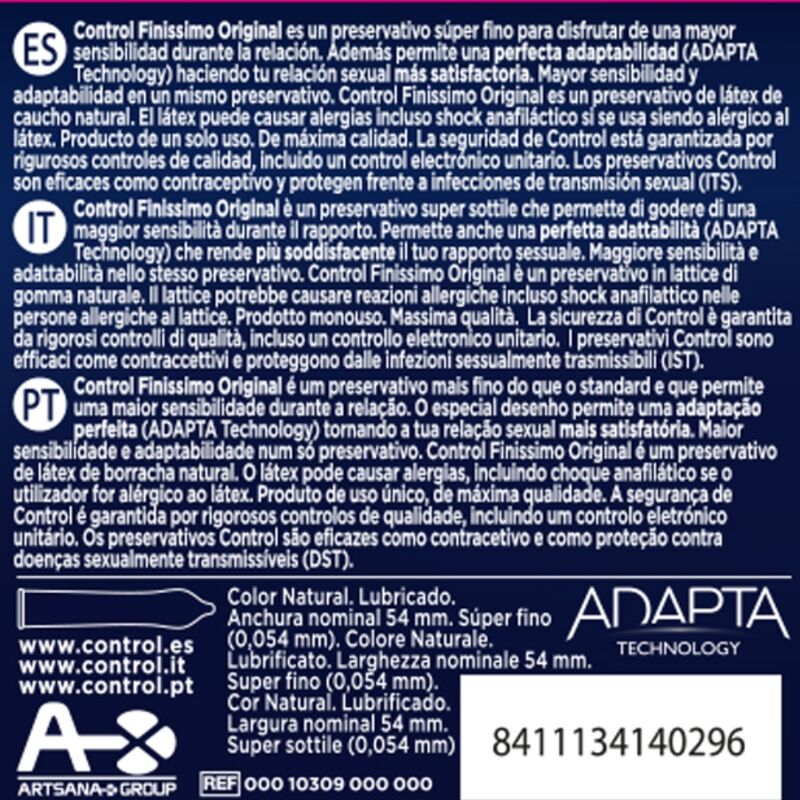 CONTROL - PRESERVATIVI FINISSIMO 3 UNITÀ - immagine 2