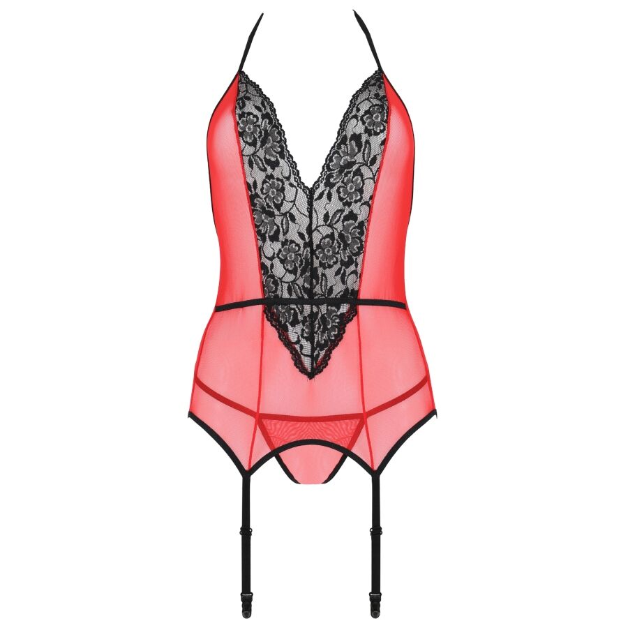 PASSION - PEONIA CORSET EROTIC LINE ROJO S/M - immagine 4