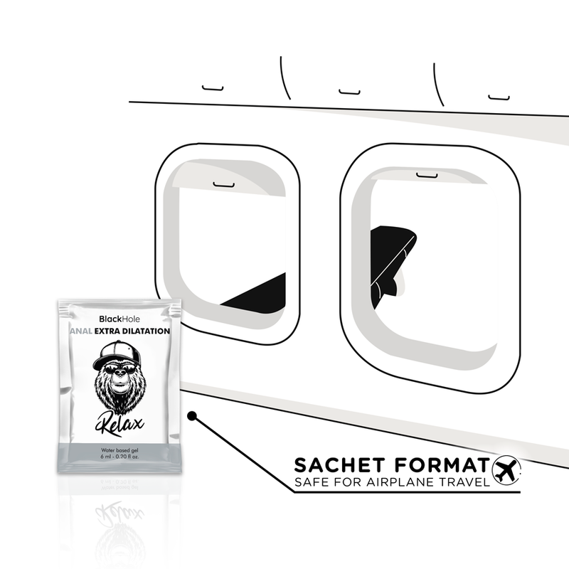 BLACK HOLE - GEL A BASE DACQUA EXTRA DILATAZIONE 6 ML MONODOSE - immagine 5