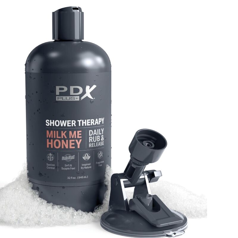 PDX PLUS - MASTURBATORE STROKER DESIGN DISCRETO DELLA BOTTIGLIA MILK ME HONEY CANDY SHAMPOO - immagine 5