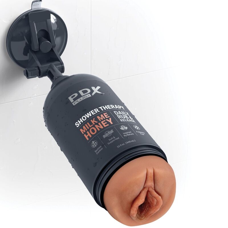 PDX PLUS - MASTURBATORE STROKER DESIGN DISCRETO DELLA BOTTIGLIA MILK ME HONEY CANDY SHAMPOO - immagine 2
