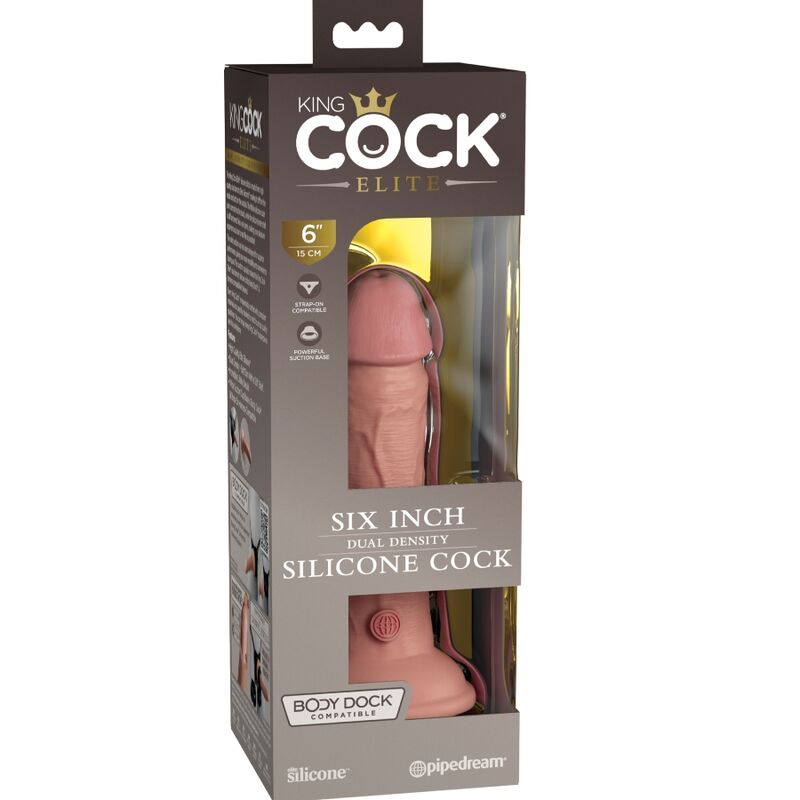KING COCK - ELITE DILDO REALISTICO IN SILICONE 15.2 CM - immagine 5