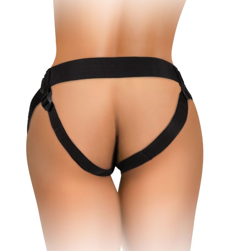 KING COCK - ELITE KIT IMBRACATURA REGOLABILE DELUXE ANELLO CON TESTICOLI E DILDO 20.3 CM - immagine 3