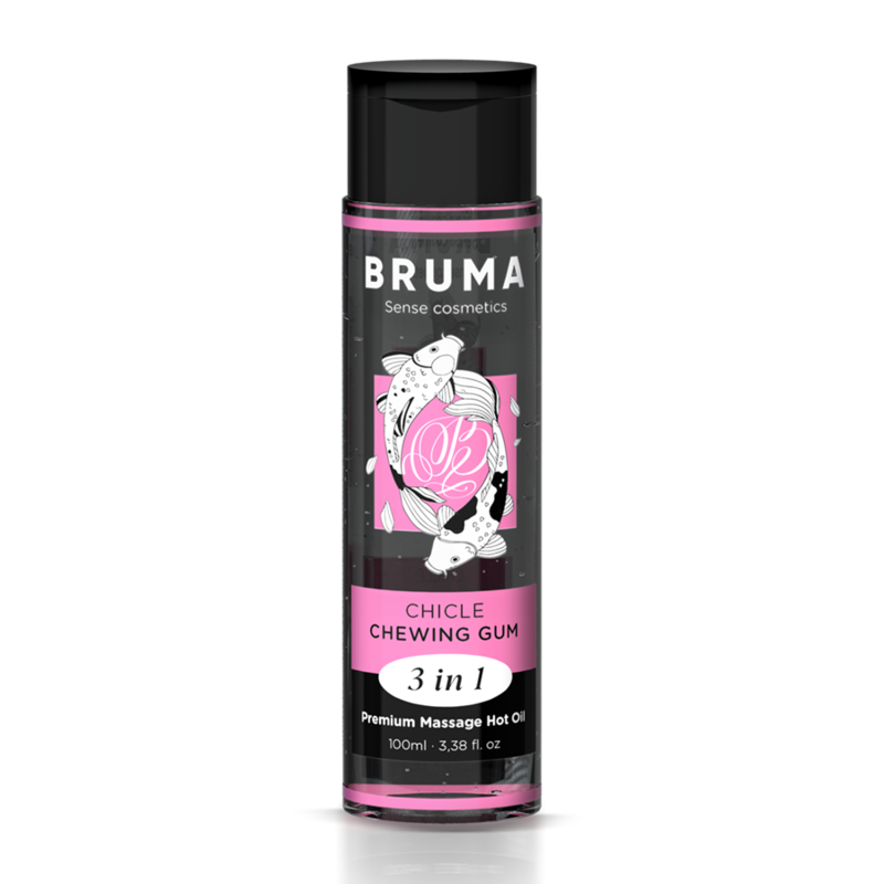 BRUMA - OLIO DA MASSAGGIO PREMIUM EFFETTO CALORE SAPORE GOMMA 3 IN 1 - 100 ML - immagine 2