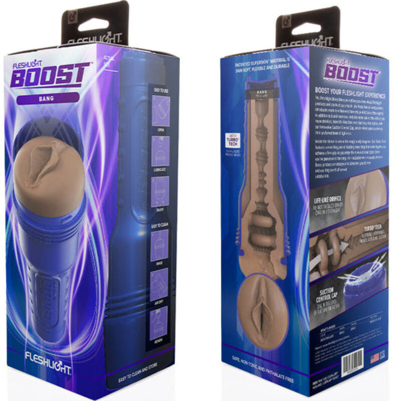FLESHLIGHT BOOST - MASTURBADOR VAGINA BANG MD FLESH RP - immagine 4
