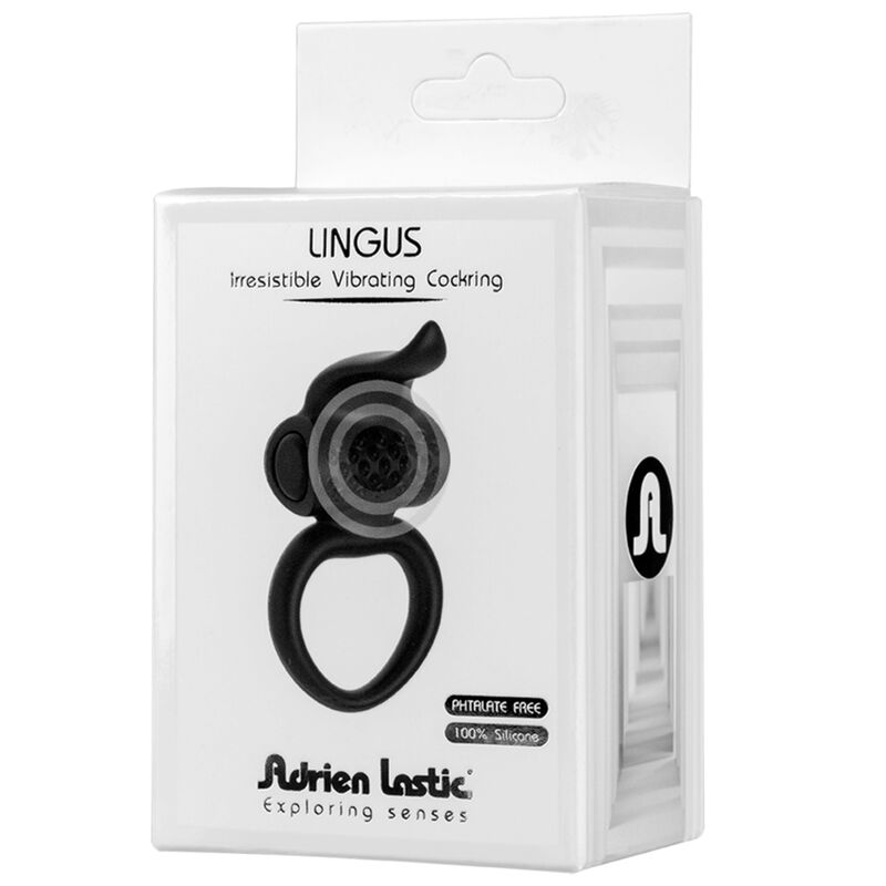 ADRIEN LASTIC - ANELLO VIBRATORE LINGUS NERO - immagine 3