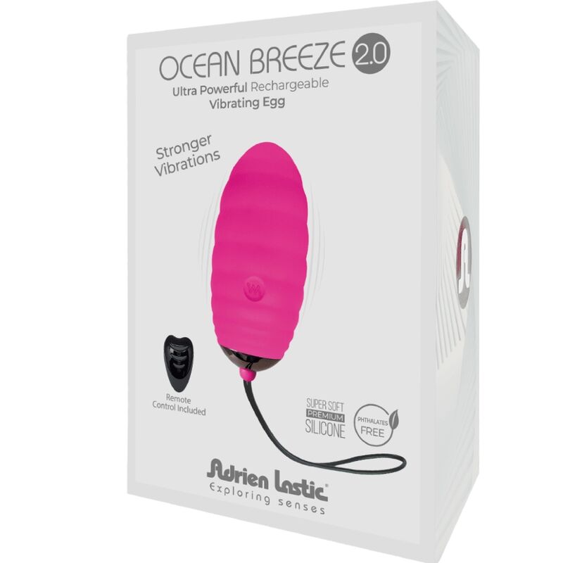 ADRIEN LASTIC - OCEAN BREEZE 2.0 UOVO VIBRANTE RICARICABILE TELECOMANDO ROSA - immagine 4