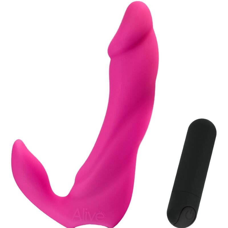 ALIVE - DILDO VIBRATORE BIFUN PRO ROSA 14,9 CM - immagine 2