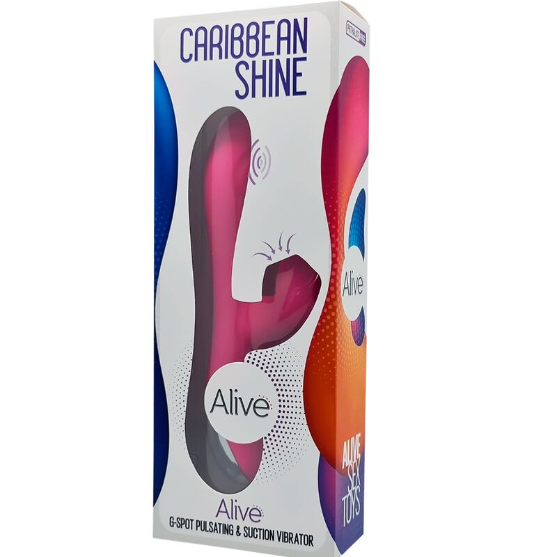 ALIVE - VIBRATORE E VENTOSA CARIBBEAN SHINE FUCSIA - immagine 5