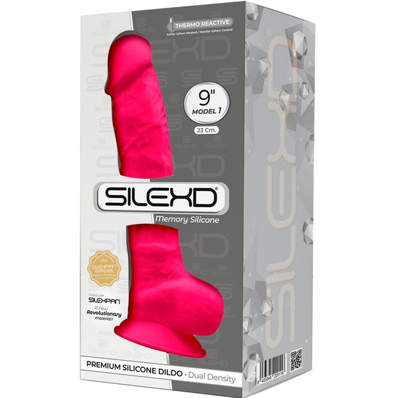 SILEXD - MODELLO 1 PENE REALISTICO PREMIUM SILEXPAN SILICONE FUCSIA 23 CM - immagine 3