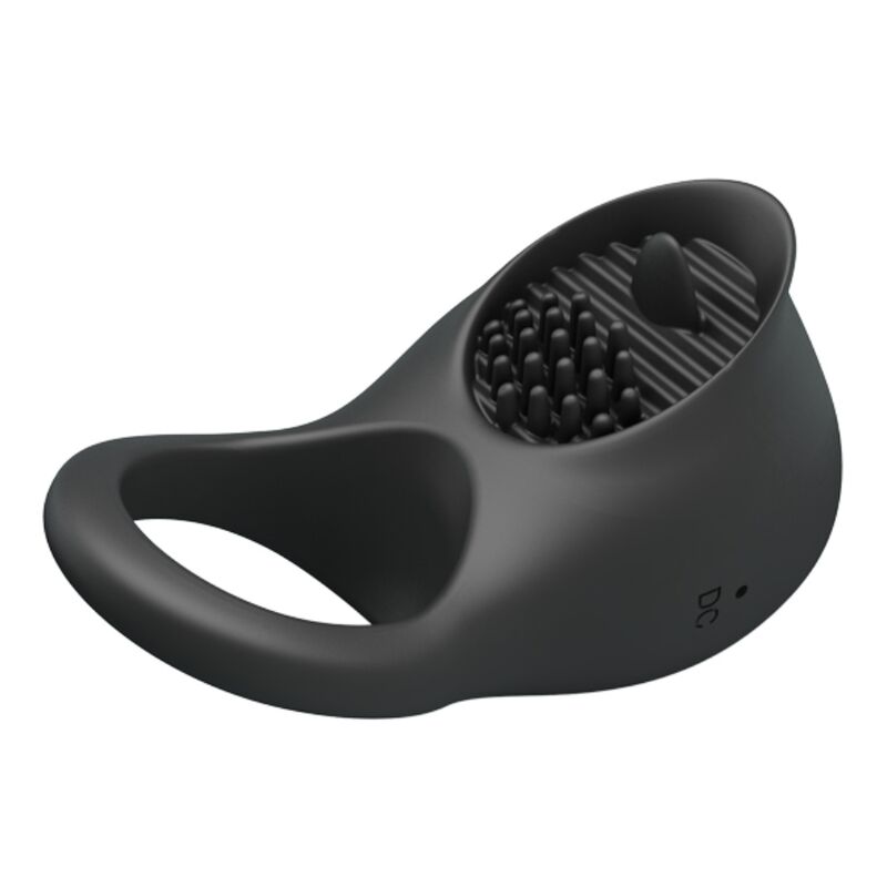 PRETTY LOVE - ANELLO VIBRANTE PER PENE CON LINGUA NERA - immagine 3