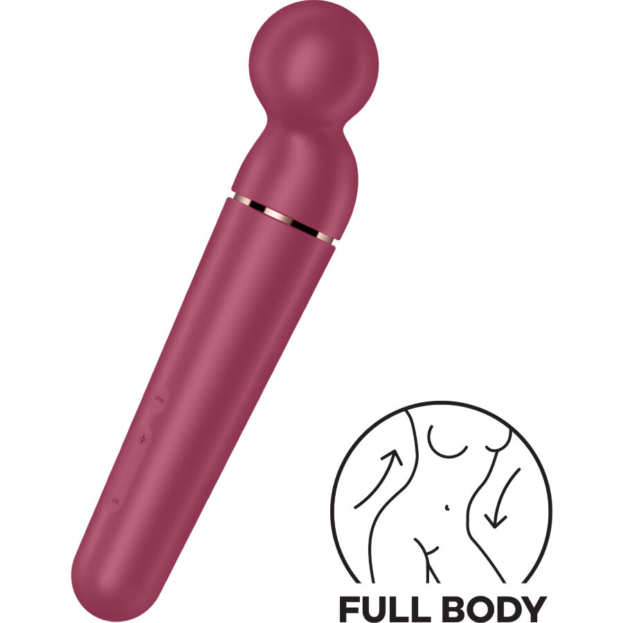 SATISFYER - PLANET WAND-ER MASAJEADOR VIBRADOR BERRY - immagine 5