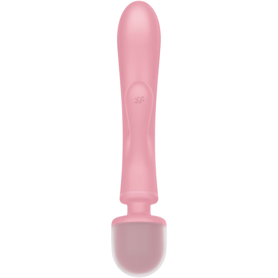 SATISFYER - TRIPLE LOVER MASAJEADOR VIBRADOR RABBIT ROSA - immagine 4