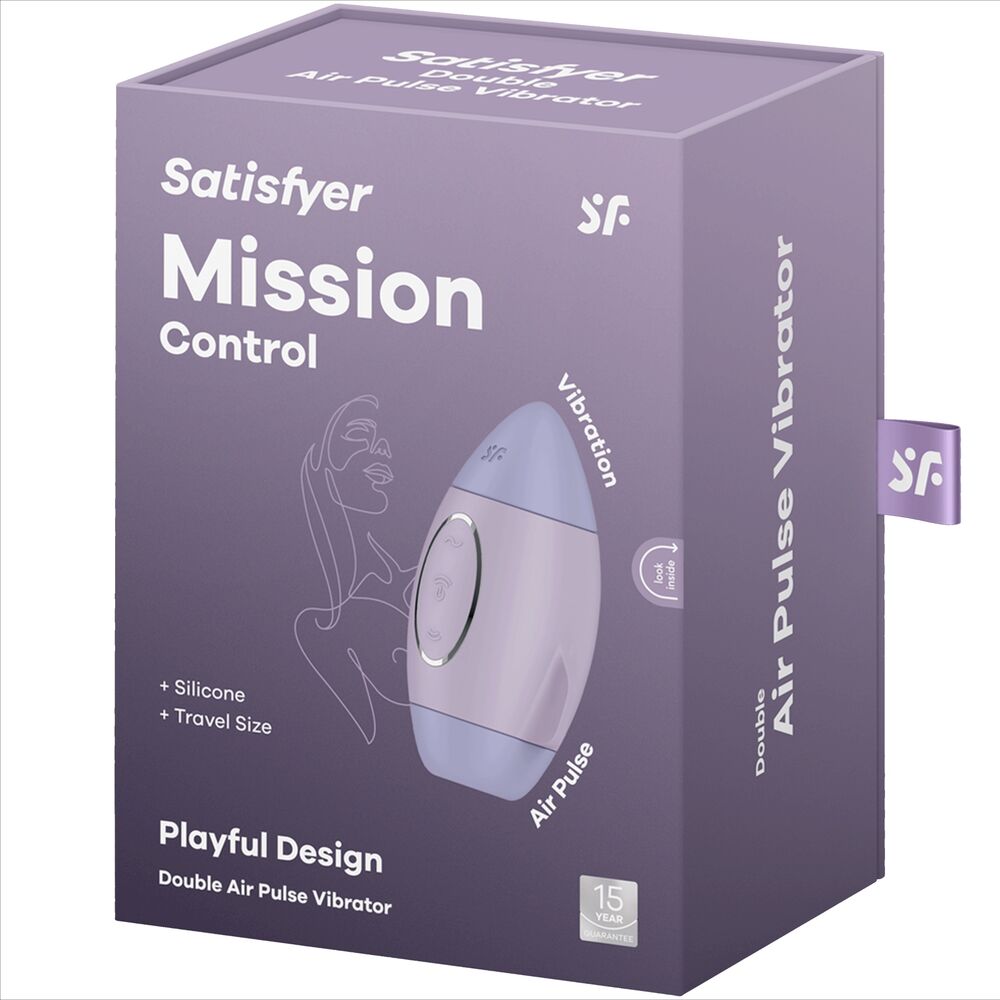 SATISFYER - MISSION CONTROL LILA VIBRADOR PEQUEÑO DE DOBLE IMPULSO - immagine 5