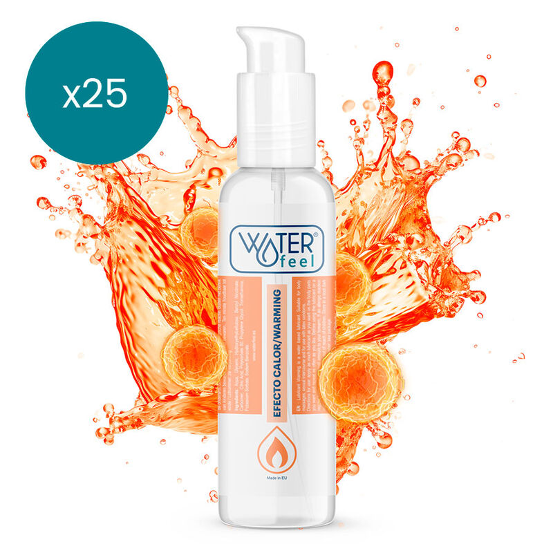 WATERFEEL - LUBRIFICANTE AD EFFETTO CALORE 150 ML CONFEZIONE 25 UNITÀ